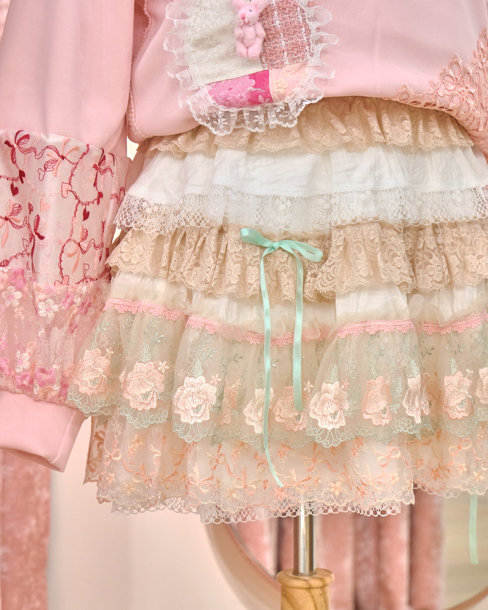 12877 Classic Lace Cupcake Skort