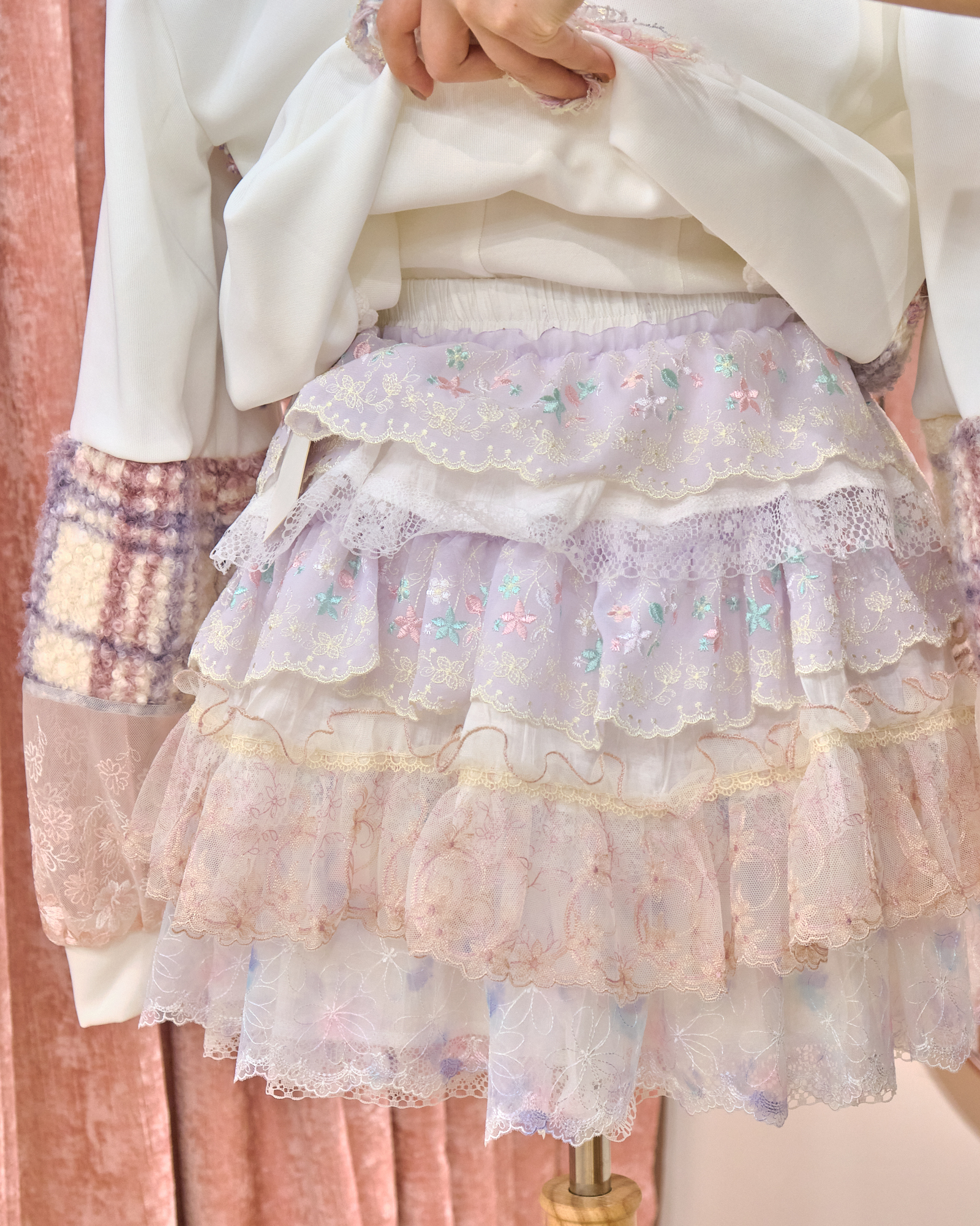 12876 Classic Lace Cupcake Skort