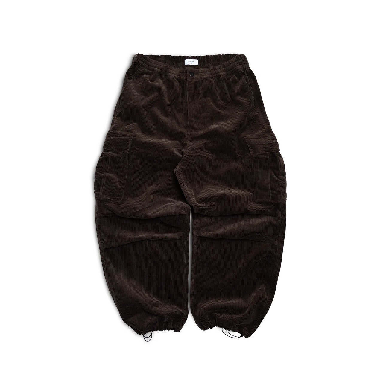 Dezzy.® 燈心絨大口袋寬褲- Brown