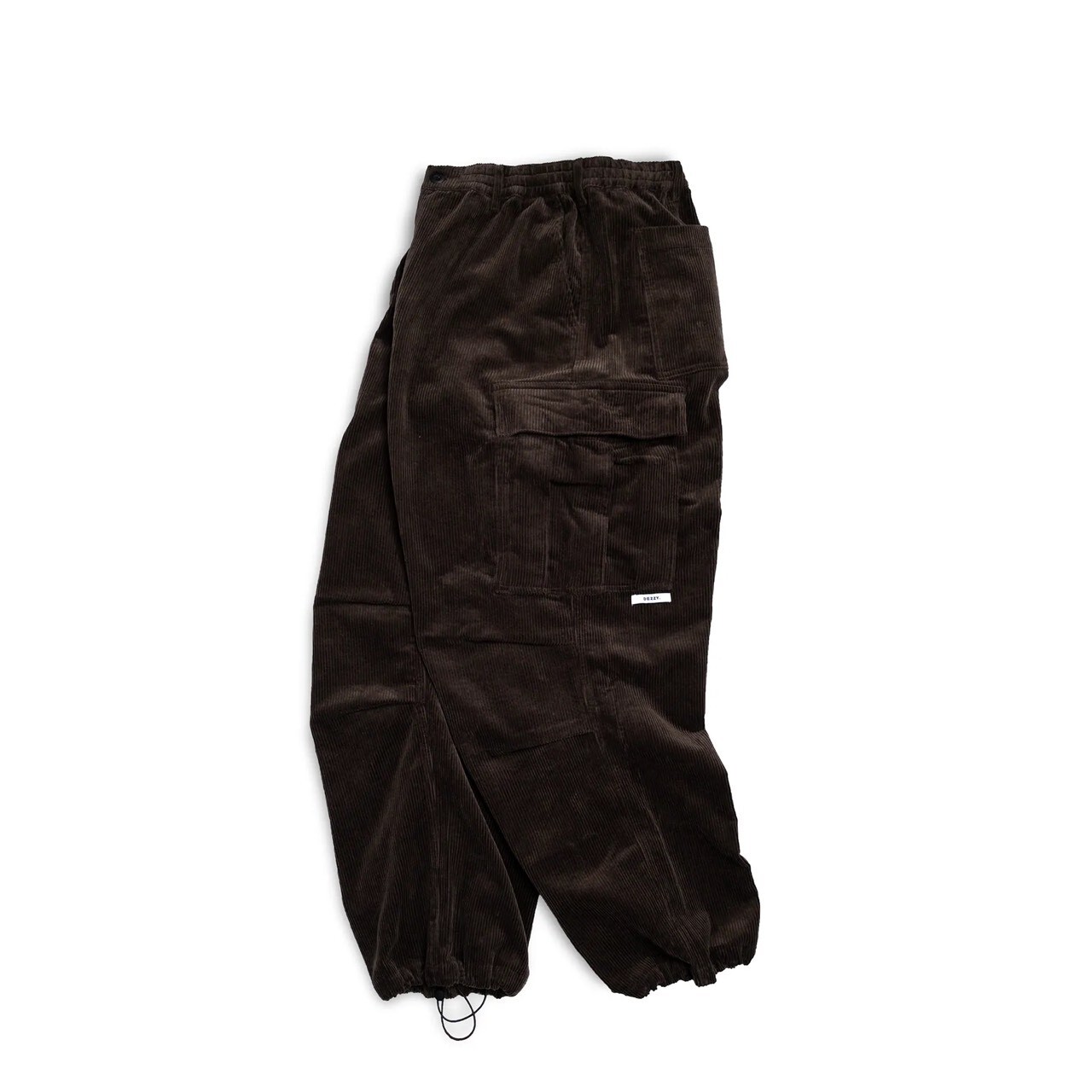 Dezzy.® 燈心絨大口袋寬褲- Brown