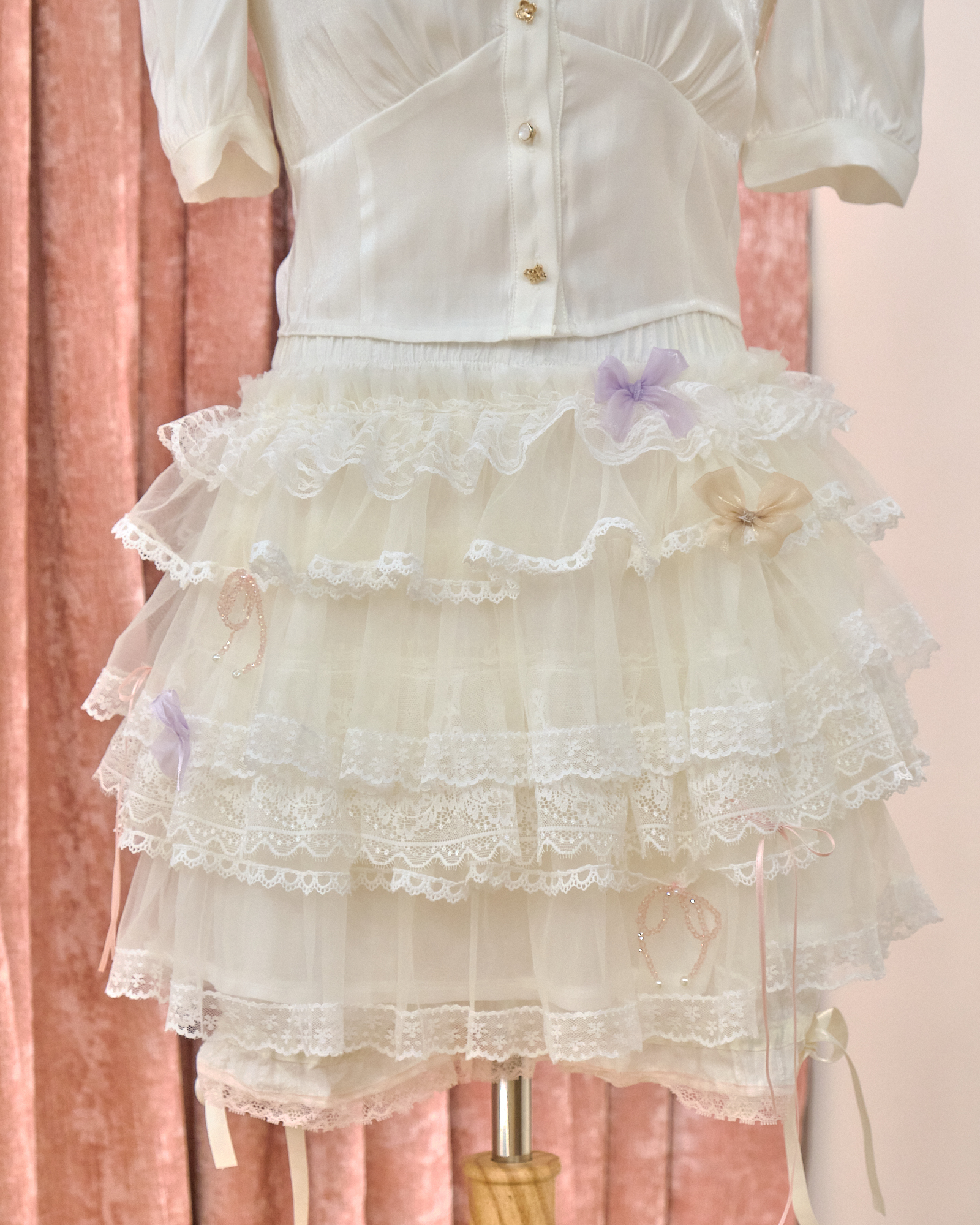 12874 Puffy Lace Cupcake Skort