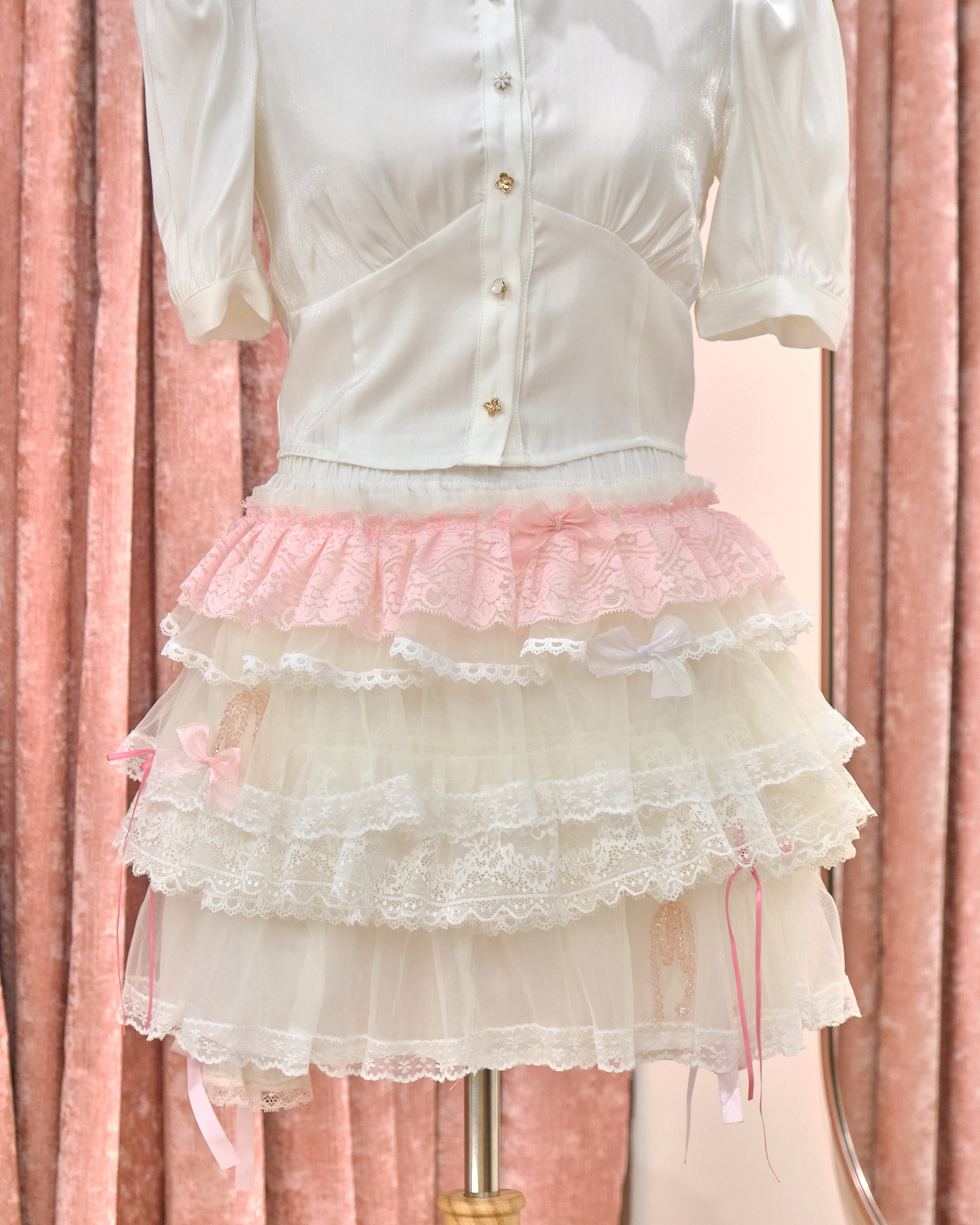 12873 Puffy Lace Cupcake Skort