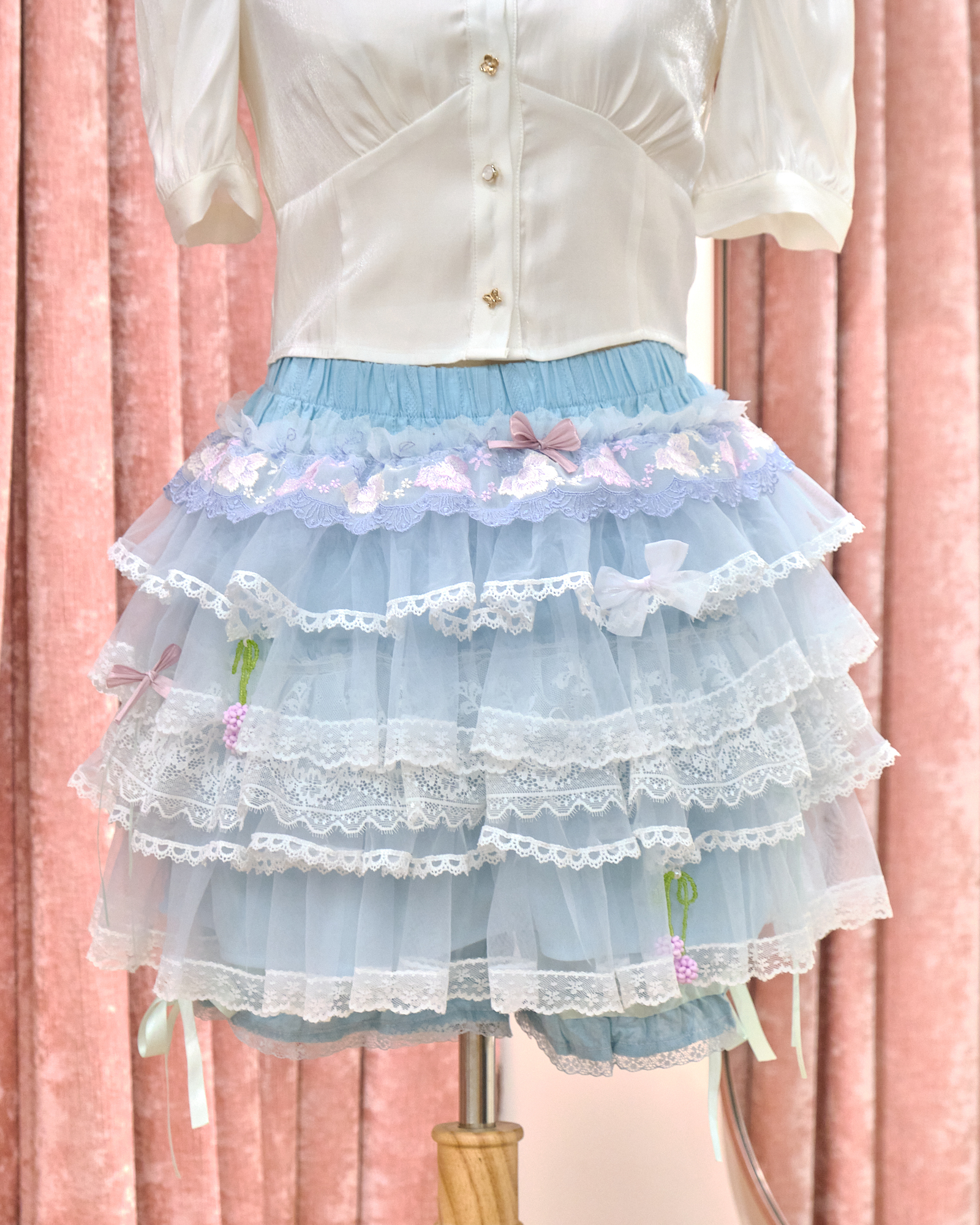 12871 Puffy Lace Cupcake Skort