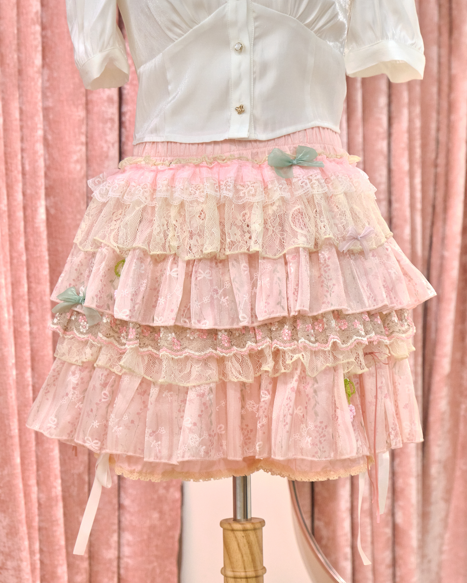 12869 Puffy Lace Cupcake Skort