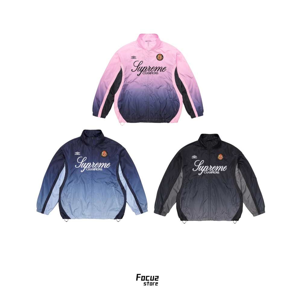 【Focus Store】預購 Supreme x Umbro FW25 Week8 Gradient Track Jacket 漸變色刺繡拉鍊外套 三色