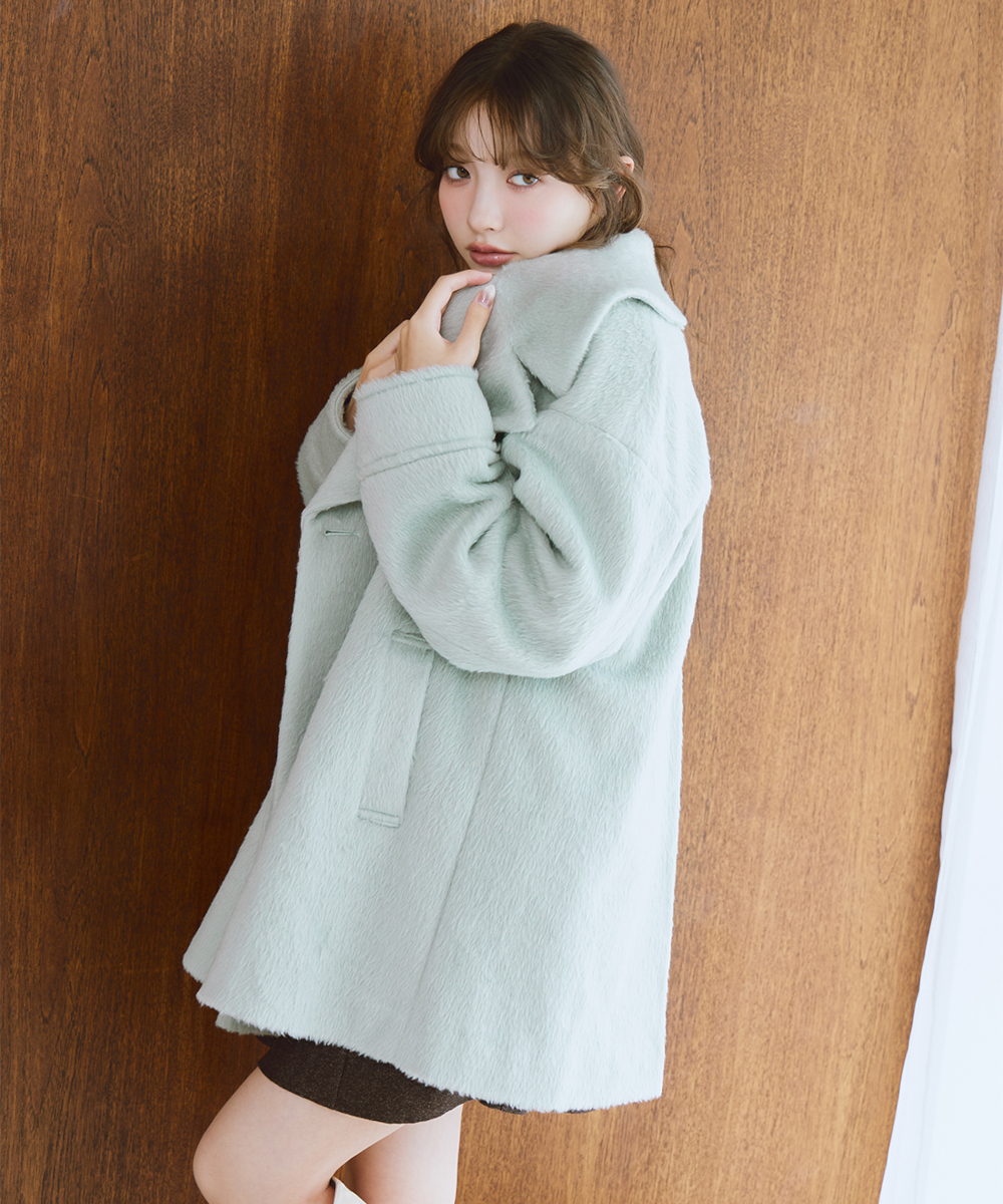 [預購] LILLIAN CARAT 毛絨中長版大衣