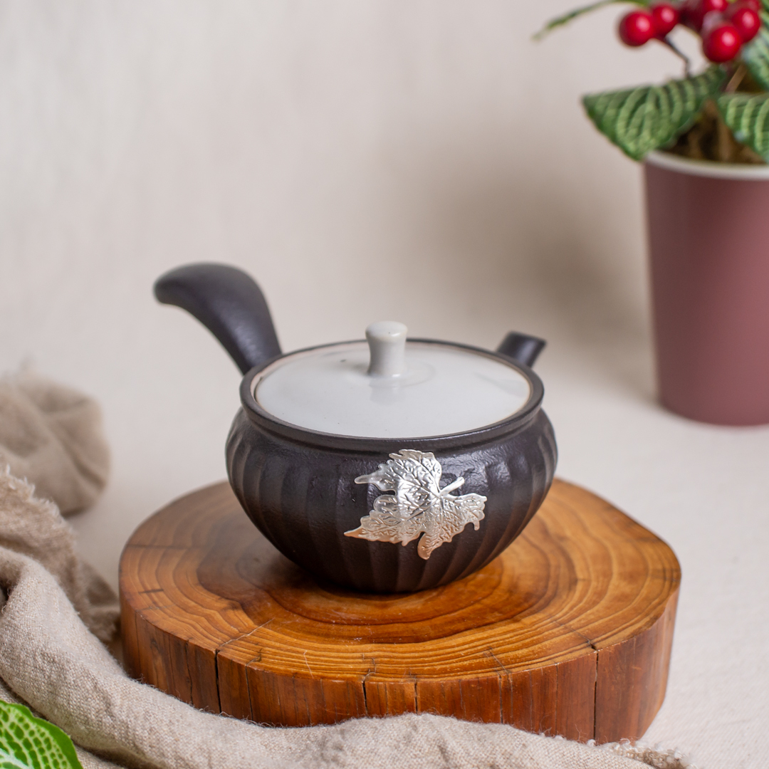 楓葉條紋單柄壺