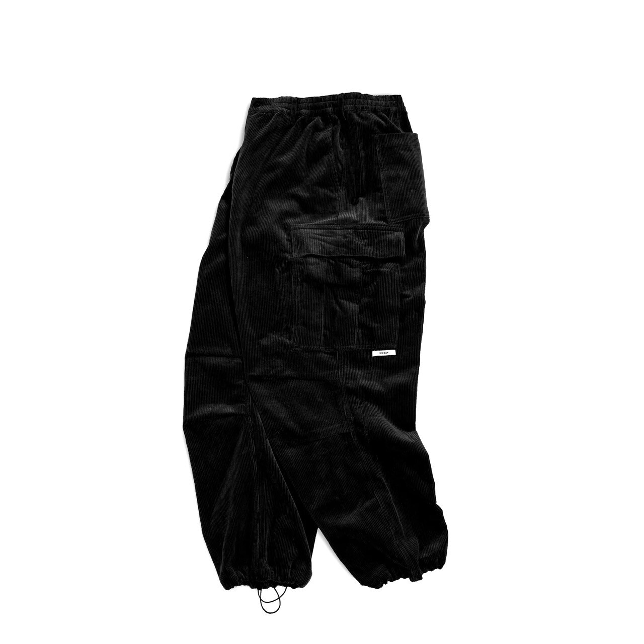 Dezzy.® 燈心絨大口袋寬褲-All Black