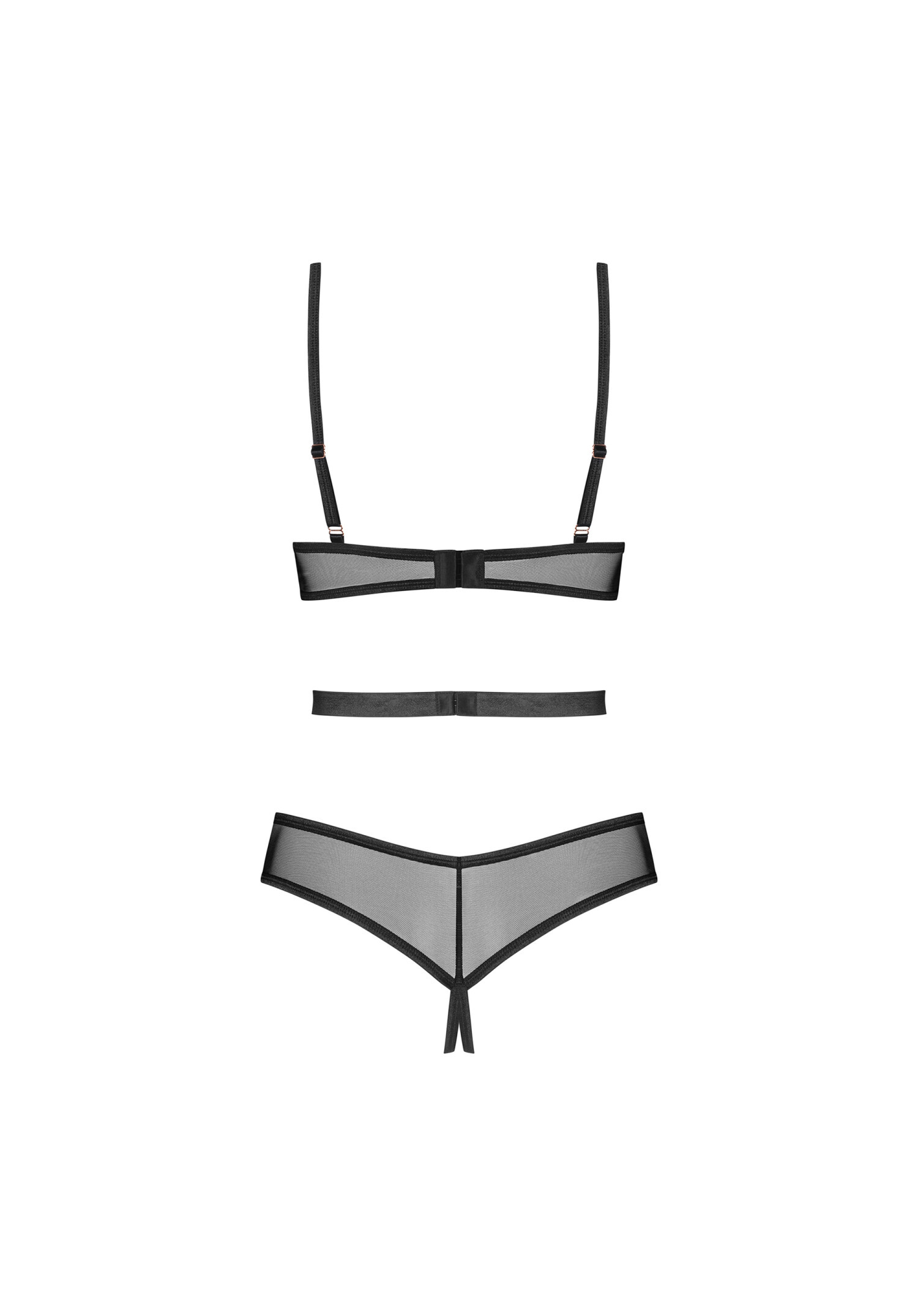 Obsessive - Euridia 束帶大膽開襠連體衣 (XS/S/M/L/XL/XXL)