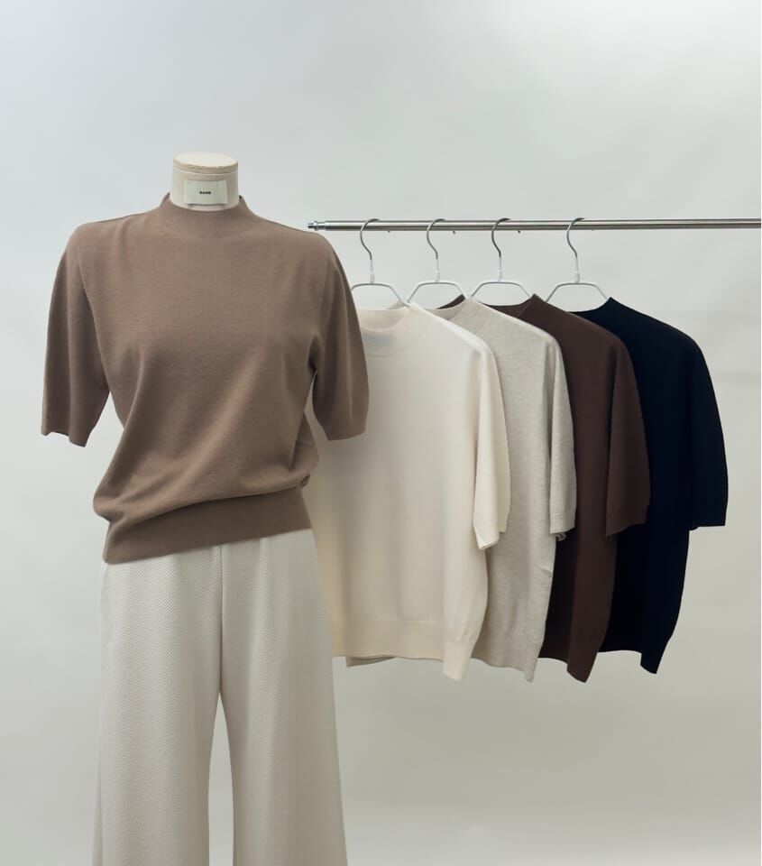 SA5108 小立領中袖針織上衣