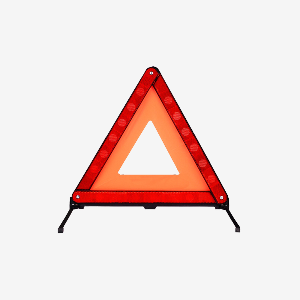 【車用三角警示架】符合台灣道路法規｜反光片設計，高亮警示提升行車安全