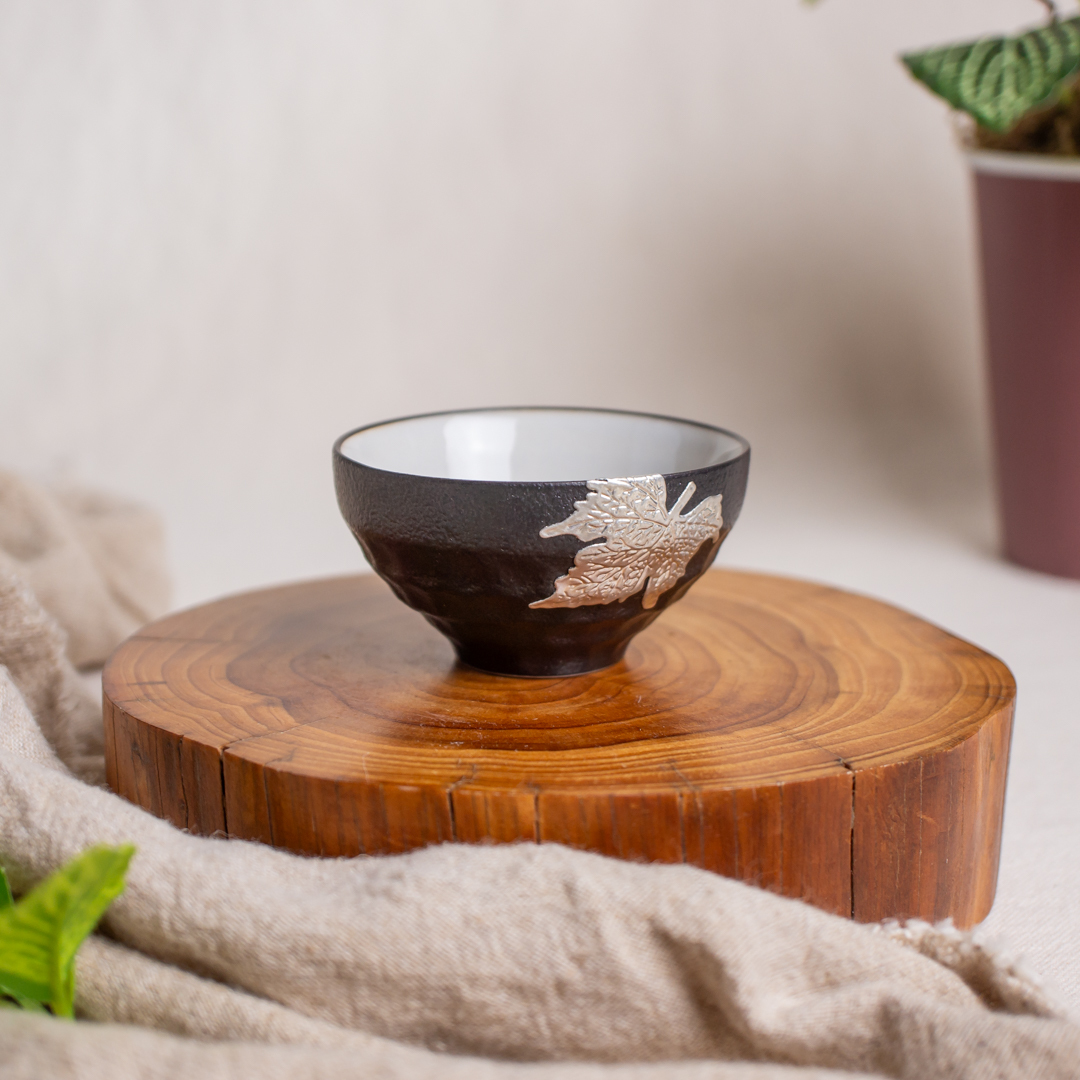 楓葉槌目紋茶杯