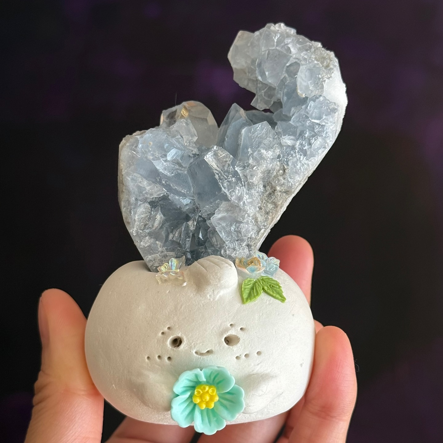 [原石] 天青石 小晶靈