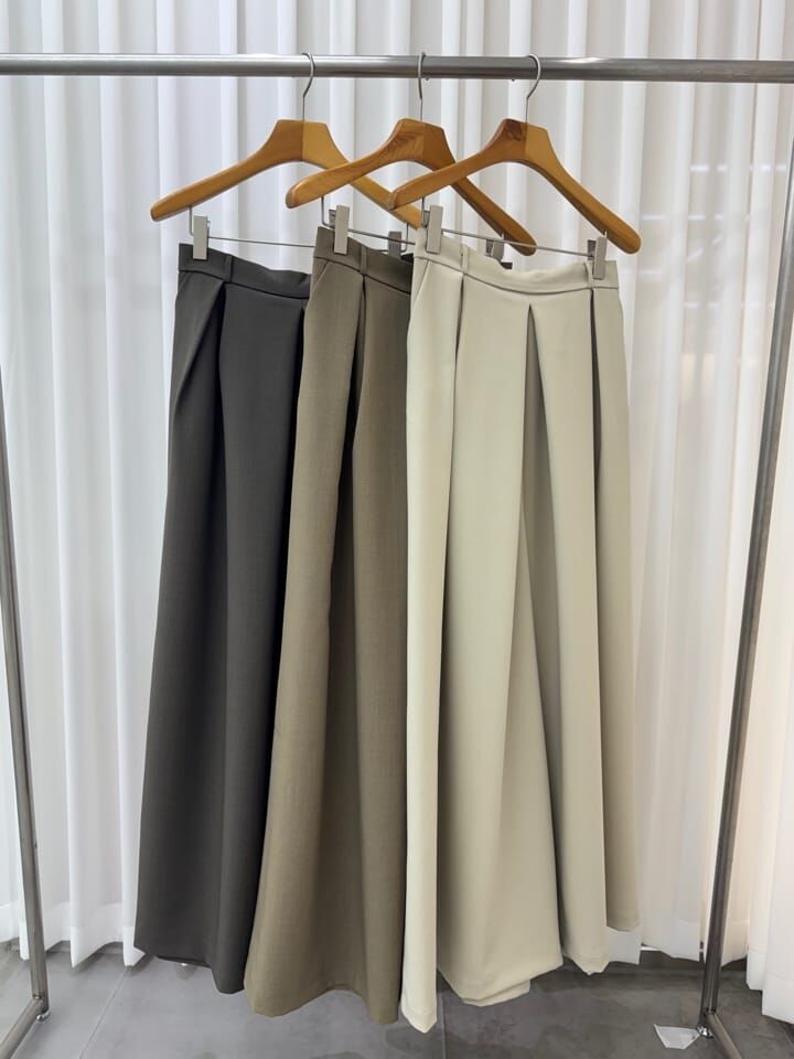 SA5110 Romano打褶長裙褲