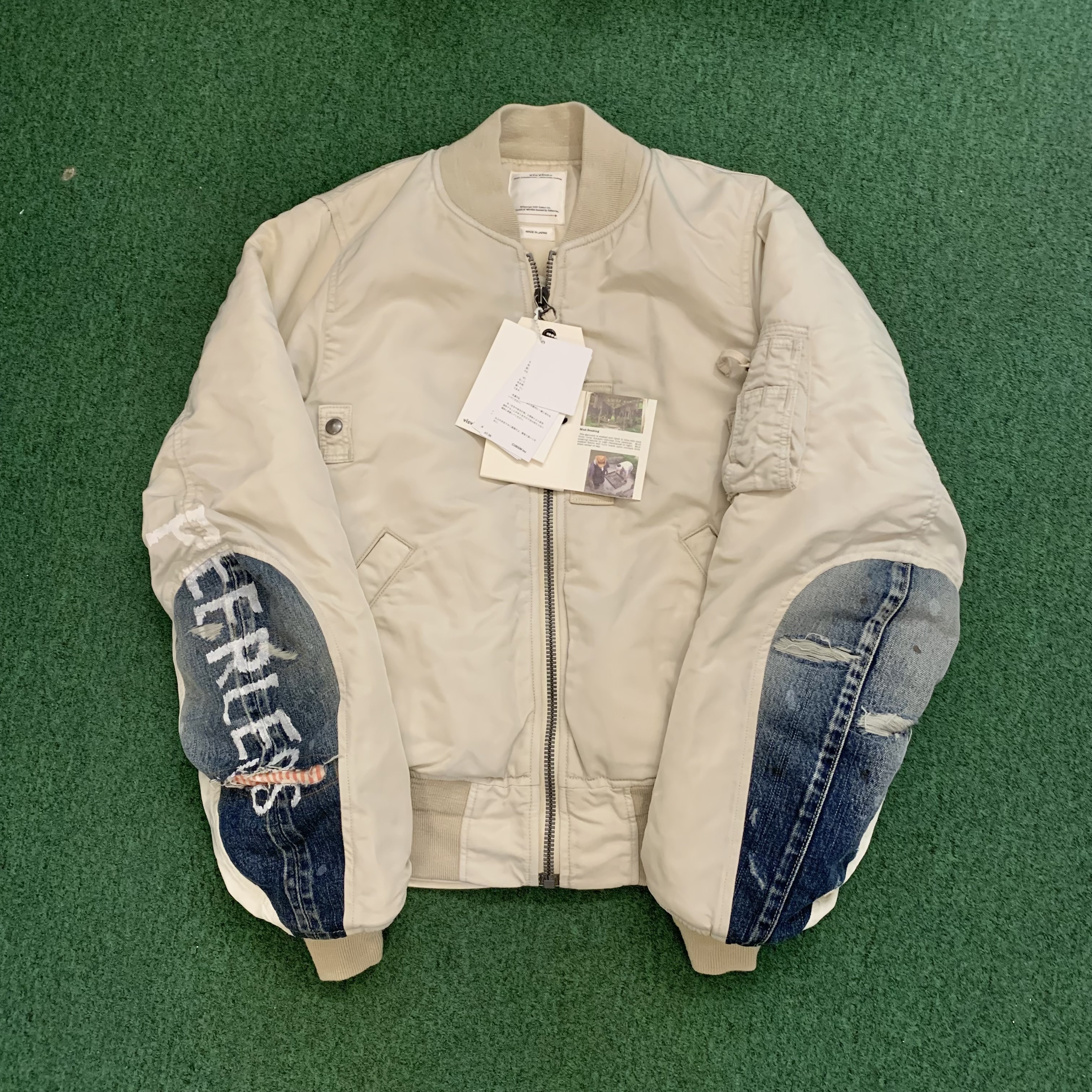 VISVIM THORSON JKT COLLEGE NATURAL DYE 天然染 - IVORY SIZE 1 IN STOCK NOW (現貨發售中)
