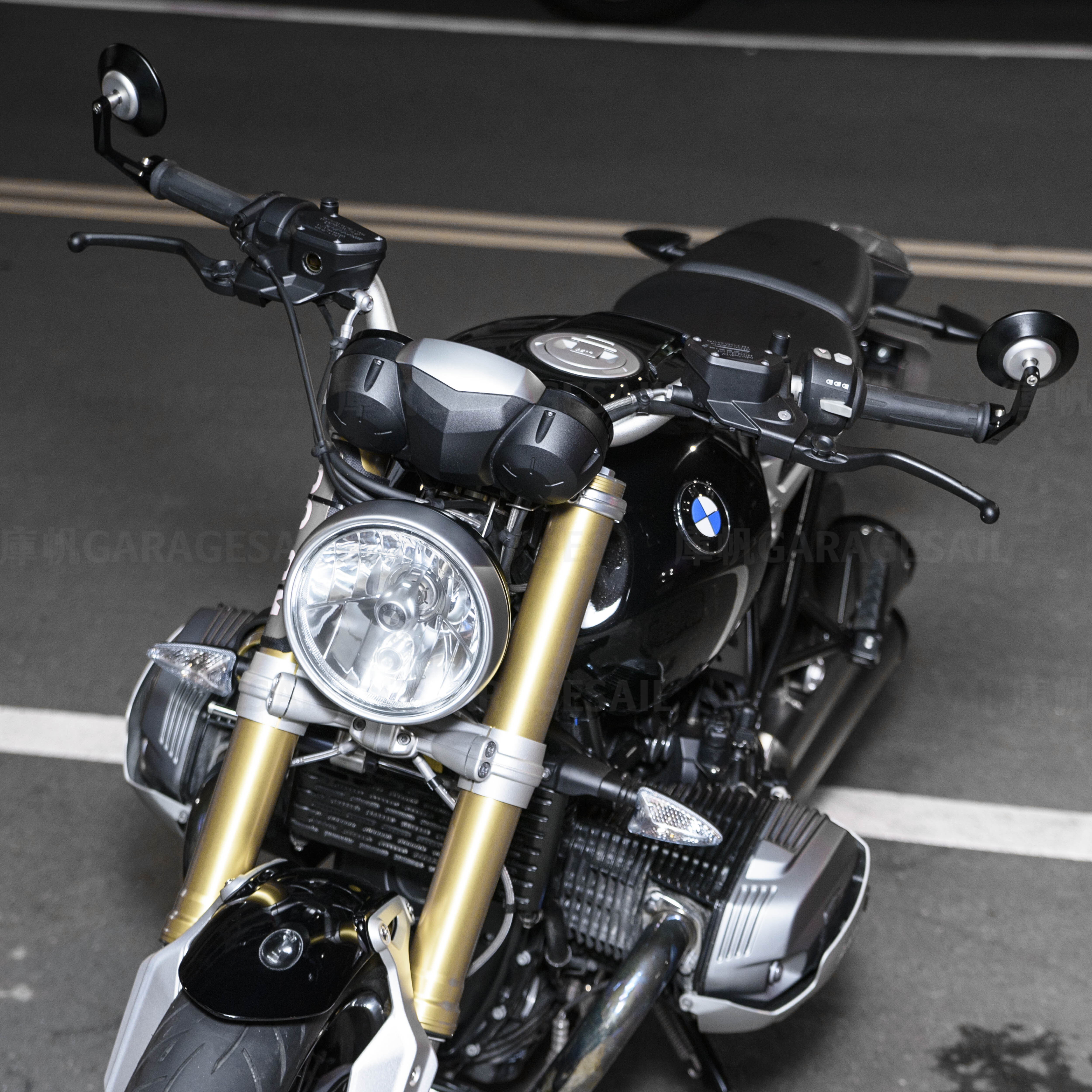 BMW R9T 專用 CNC 把手端 後照鏡 雙圓 C1