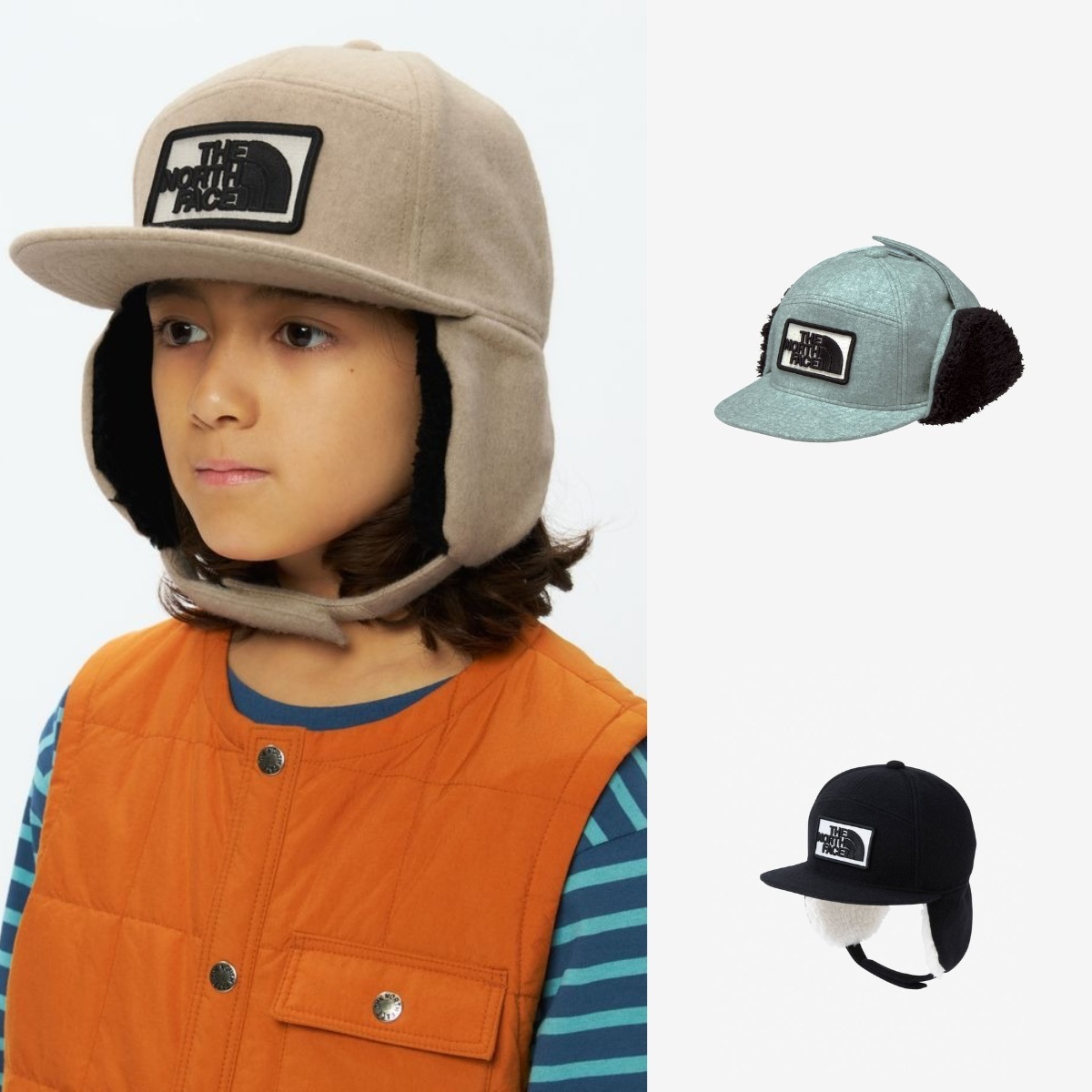 預購┃日本 小孩款 TNF  Winter Trucker Cap  Kids' 羊毛 棒球帽 遮耳帽