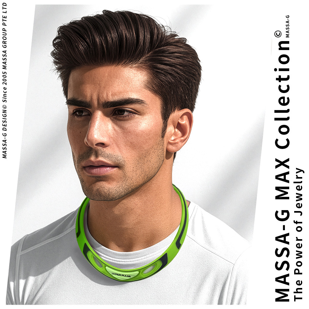 MASSA-G 【Hyper Pulse】鍺鈦項圈(買一送一)
