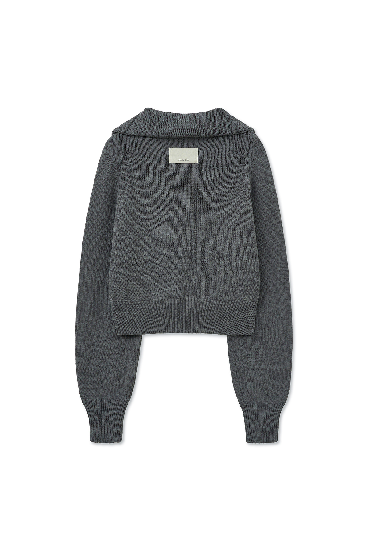 HOOK POINT TWO WAY CROSS CARDIGAN IN GRAY