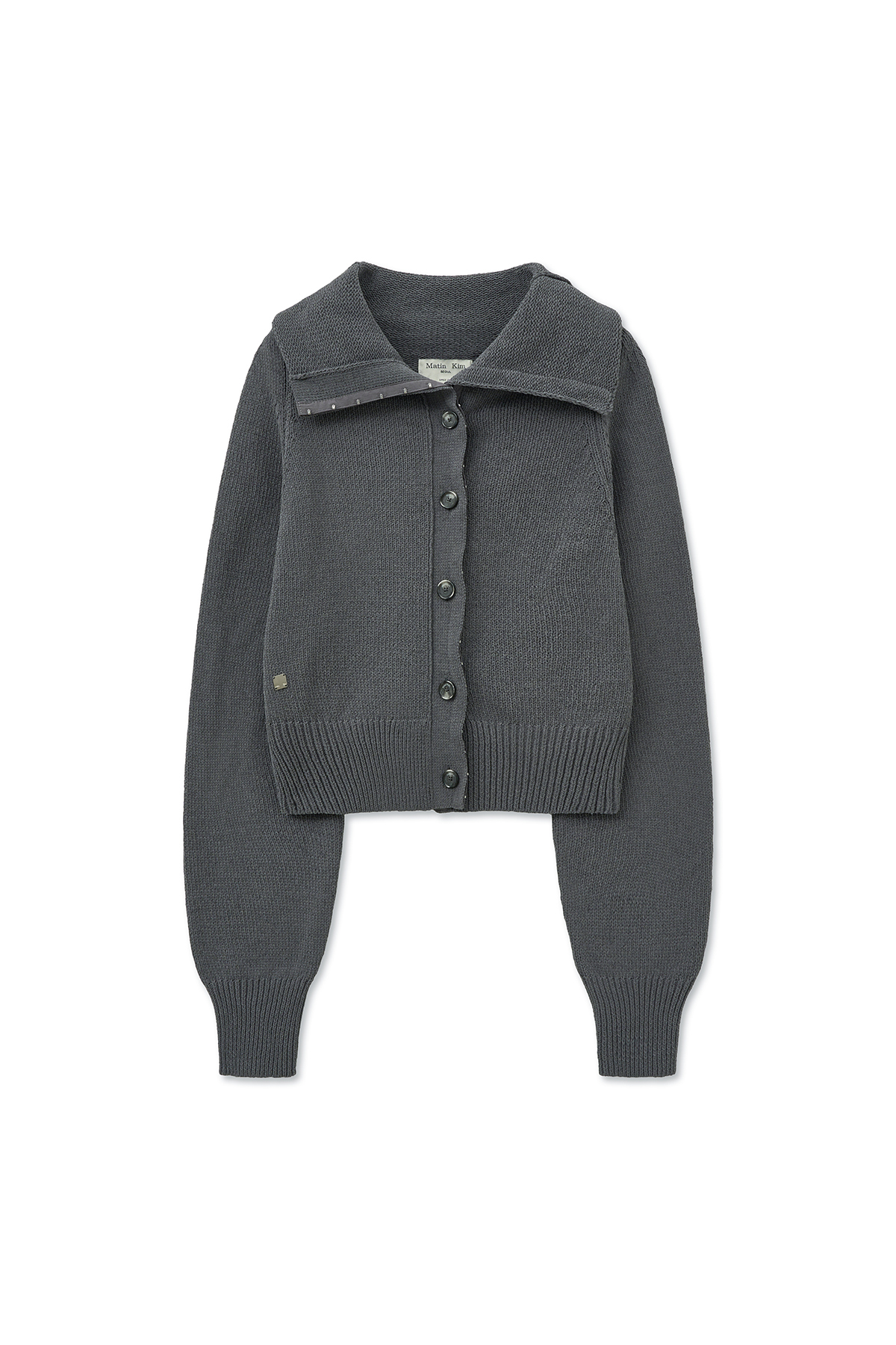 HOOK POINT TWO WAY CROSS CARDIGAN IN GRAY