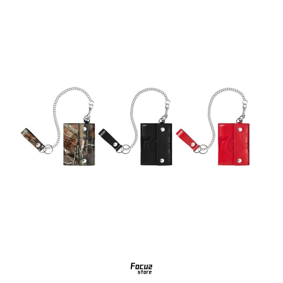 【Focus Store】現貨秒發 Supreme FW25 Week8 Leather Chain Wallet 皮革鏈條皮夾 三色