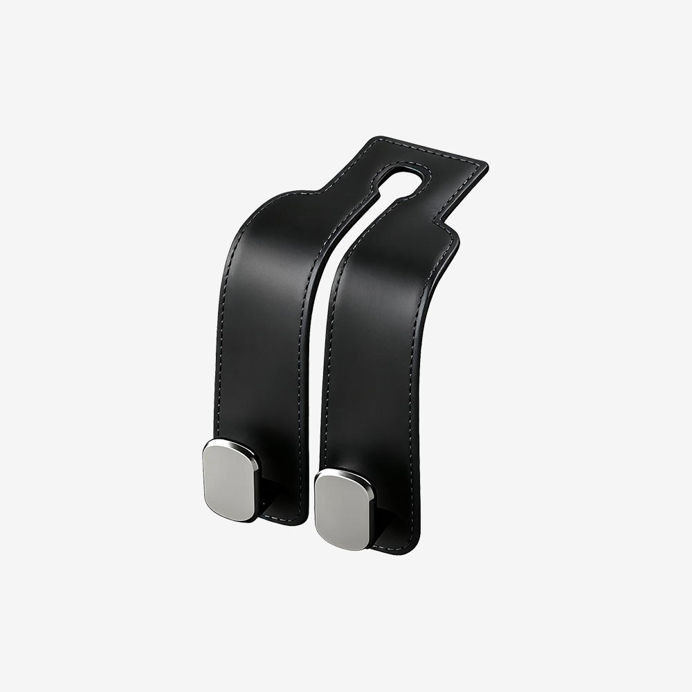 【金屬雙掛勾椅背掛鉤】車用多功能吊鉤｜耐重防滑，不佔空間易收納