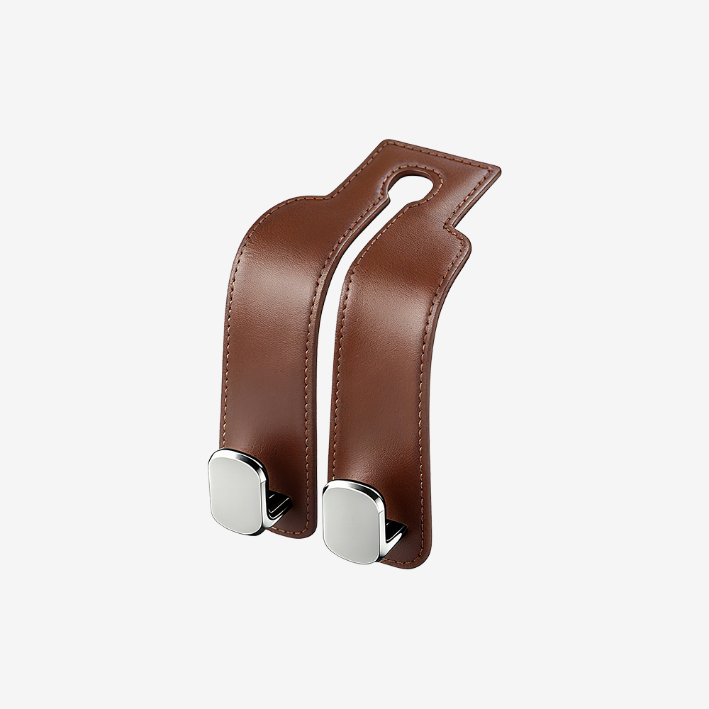 【金屬雙掛勾椅背掛鉤】車用多功能吊鉤｜耐重防滑，不佔空間易收納