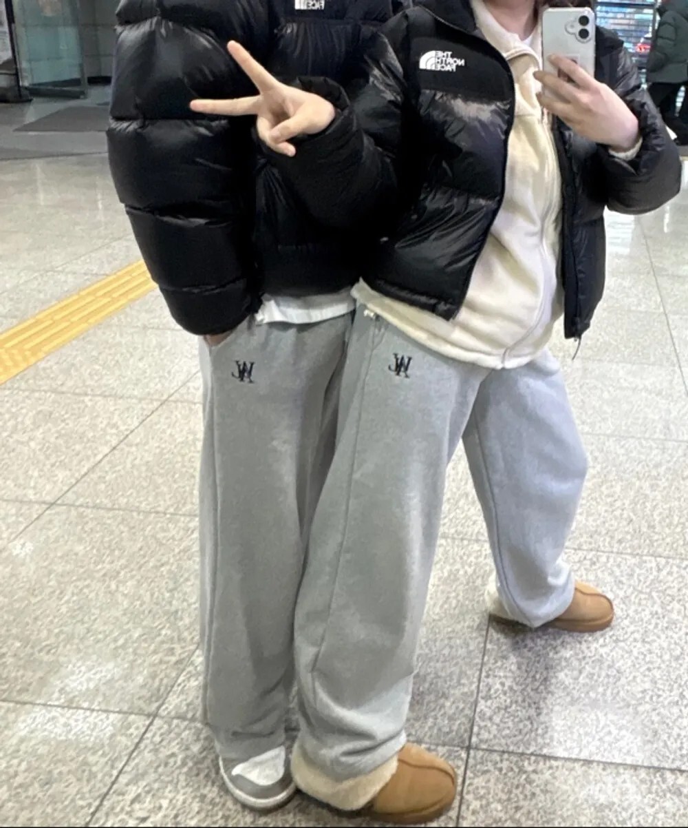 <兩件免運!金珉奎同款>WAL Wooalong 棉褲 寬鬆 小標 刺繡 長褲 五色