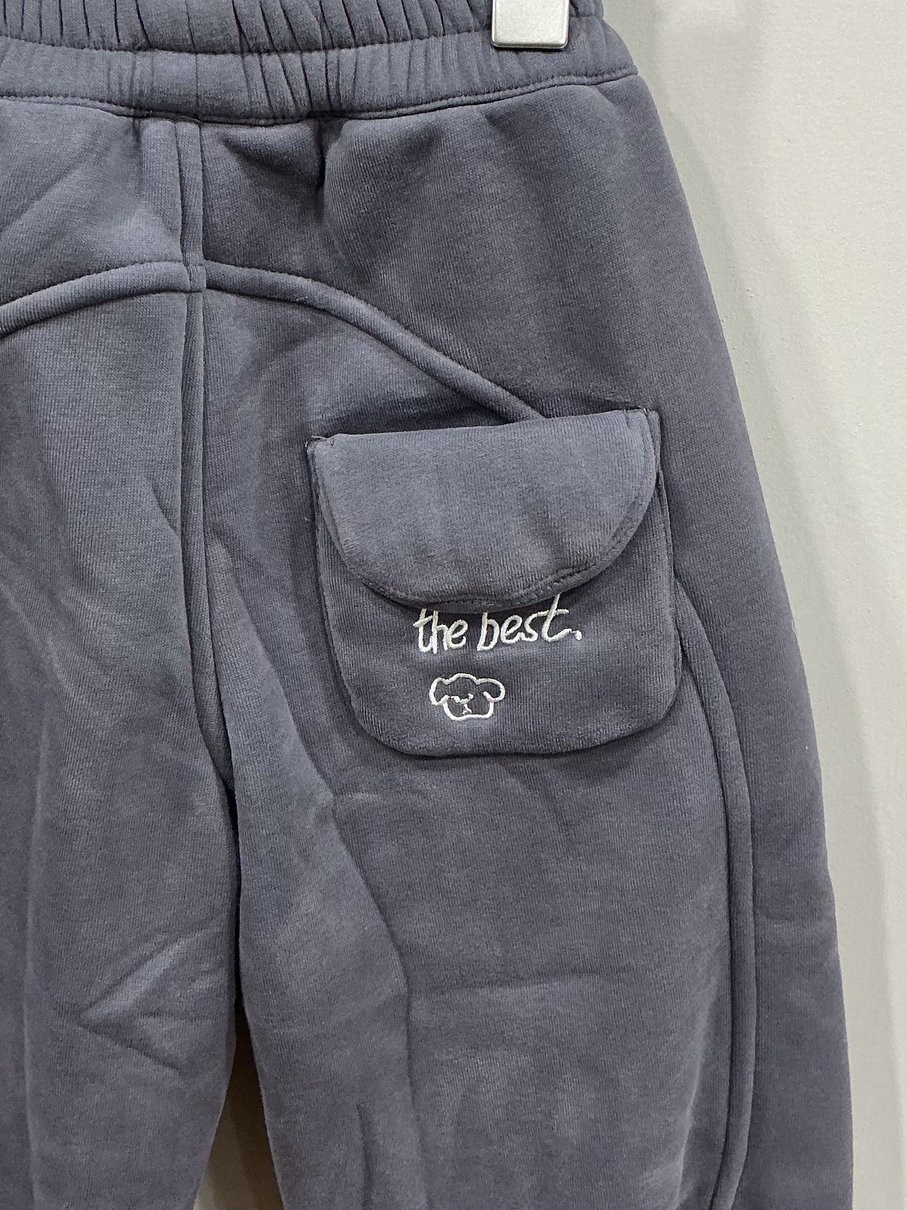 A03370薄刷毛縮口棉褲