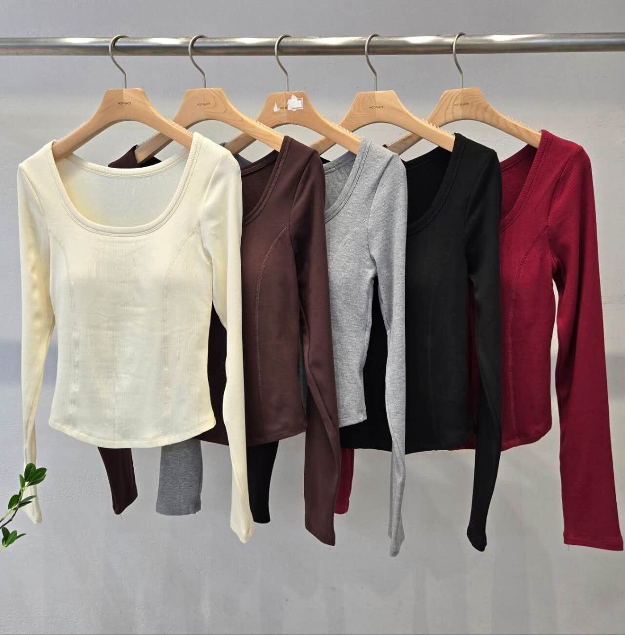 HP5116 胸線U領長袖上衣