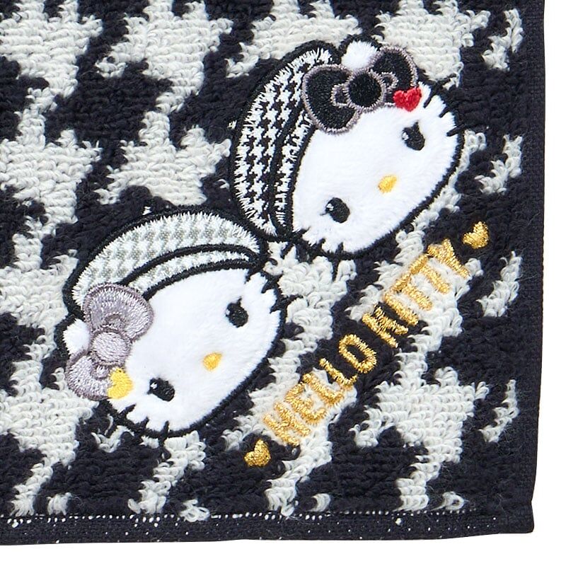 25171-KT Sanrio Hello Kitty 黑白少女孖妹造型 手巾仔 #JP-SJ25-282944