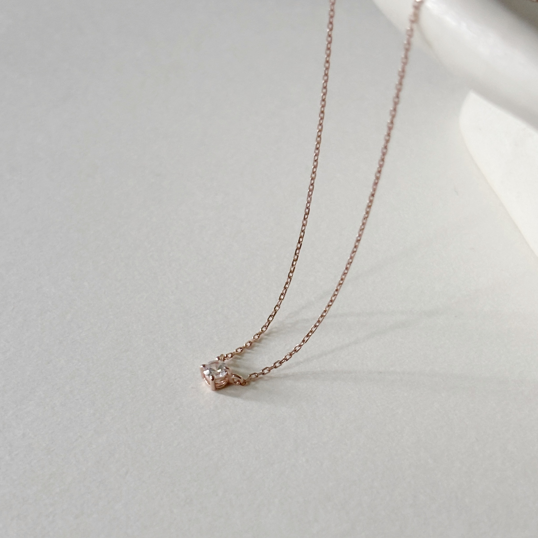 經典四爪鋯石鎖骨鏈