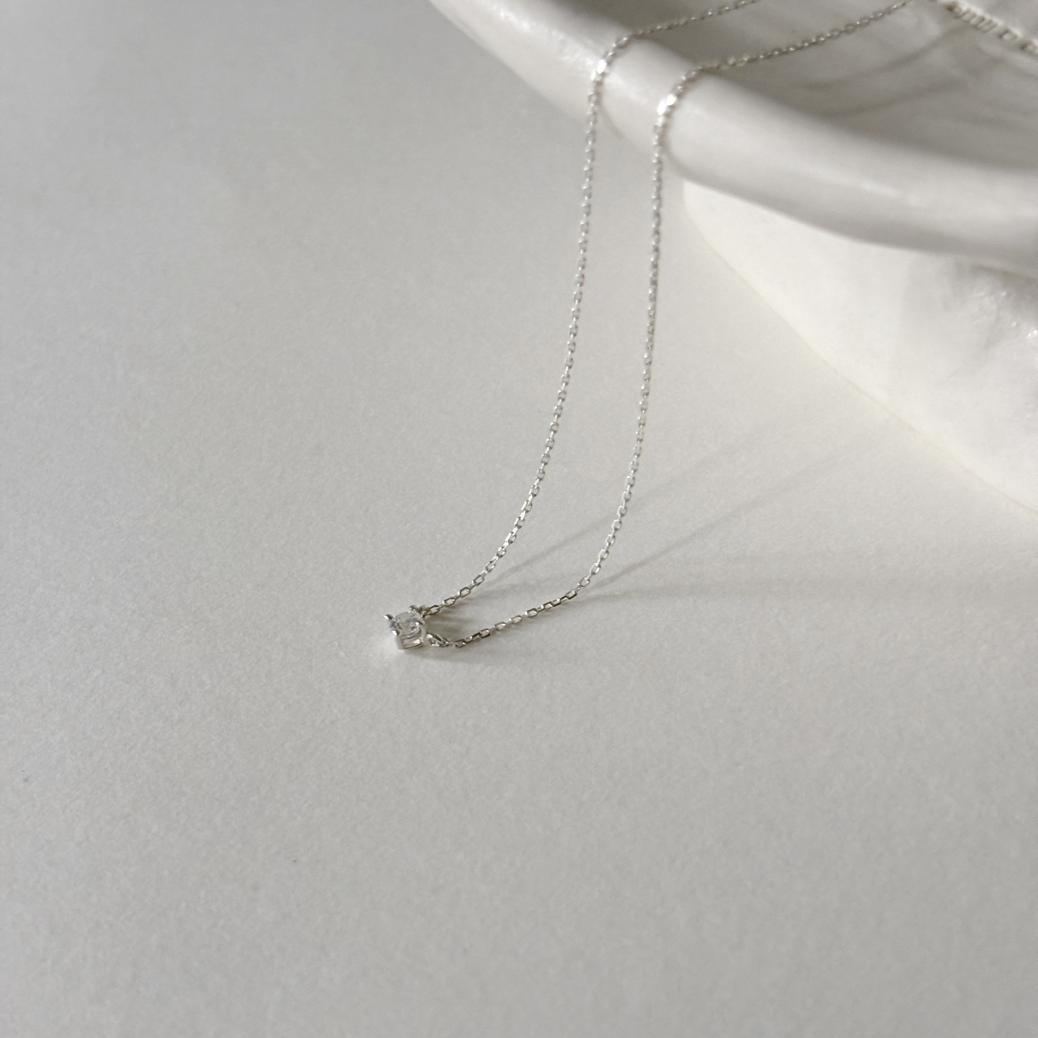 經典四爪鋯石鎖骨鏈