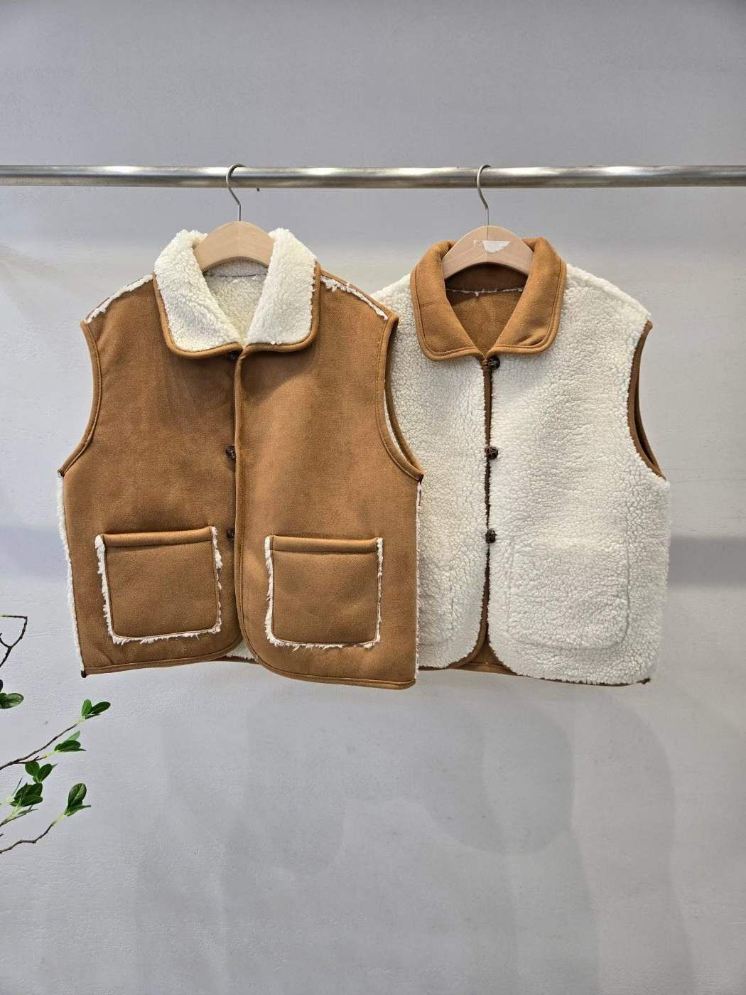 HP5122 可愛雙面羊羔絨背心