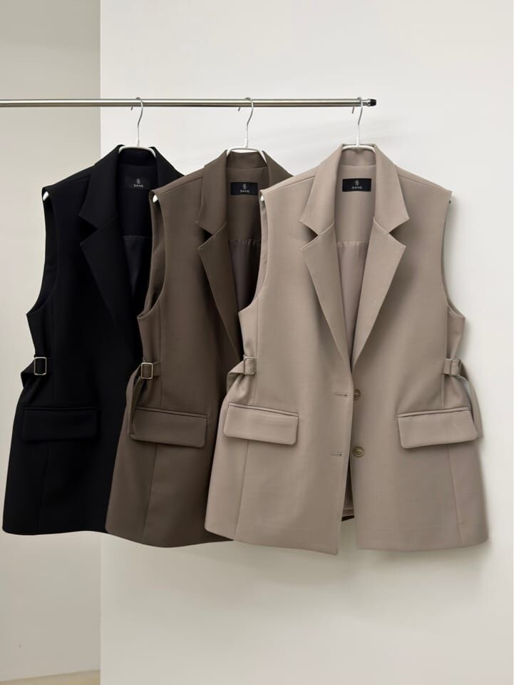 SA5120 腰扣西裝背心外套