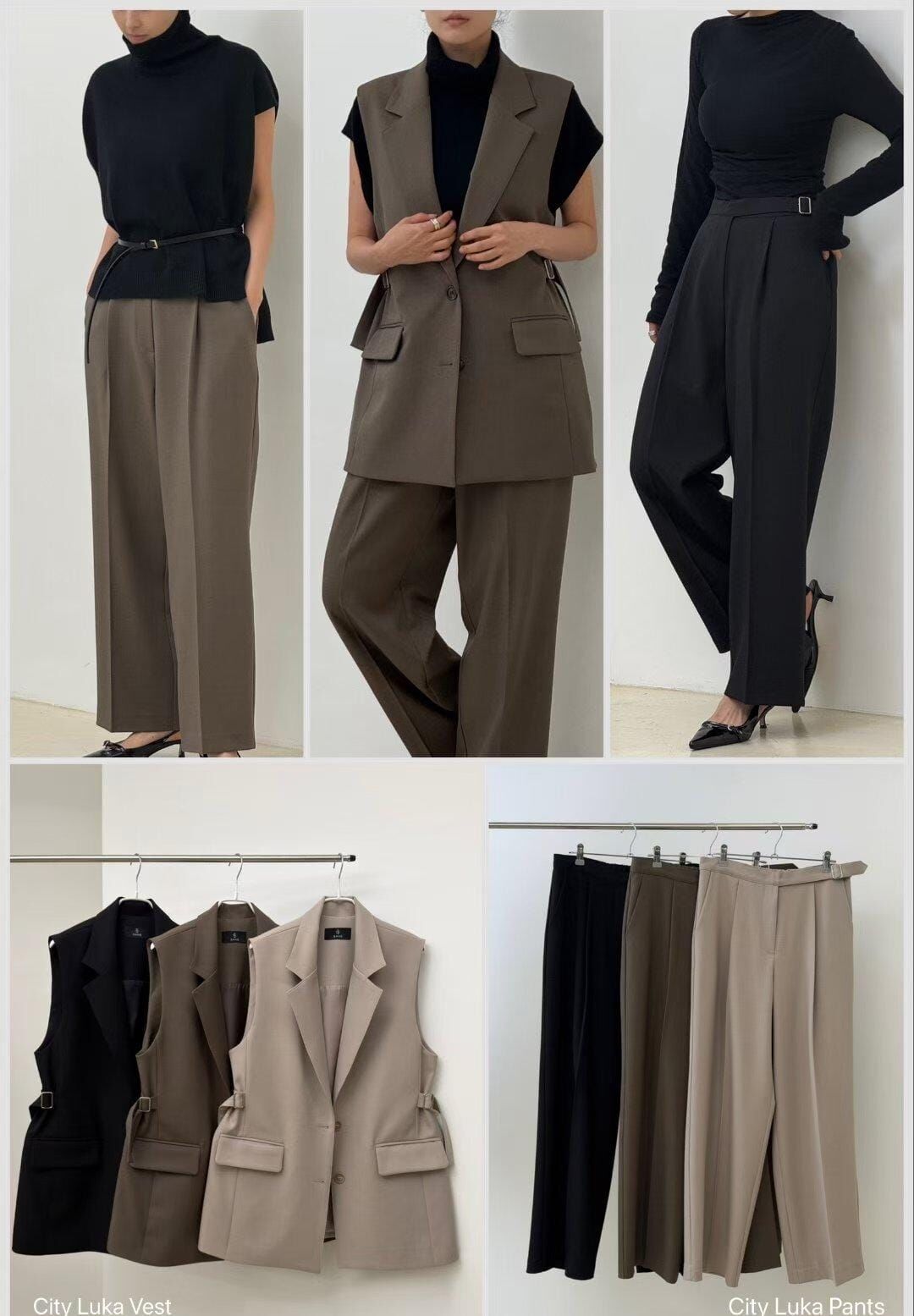 SA5121 腰扣打褶西褲