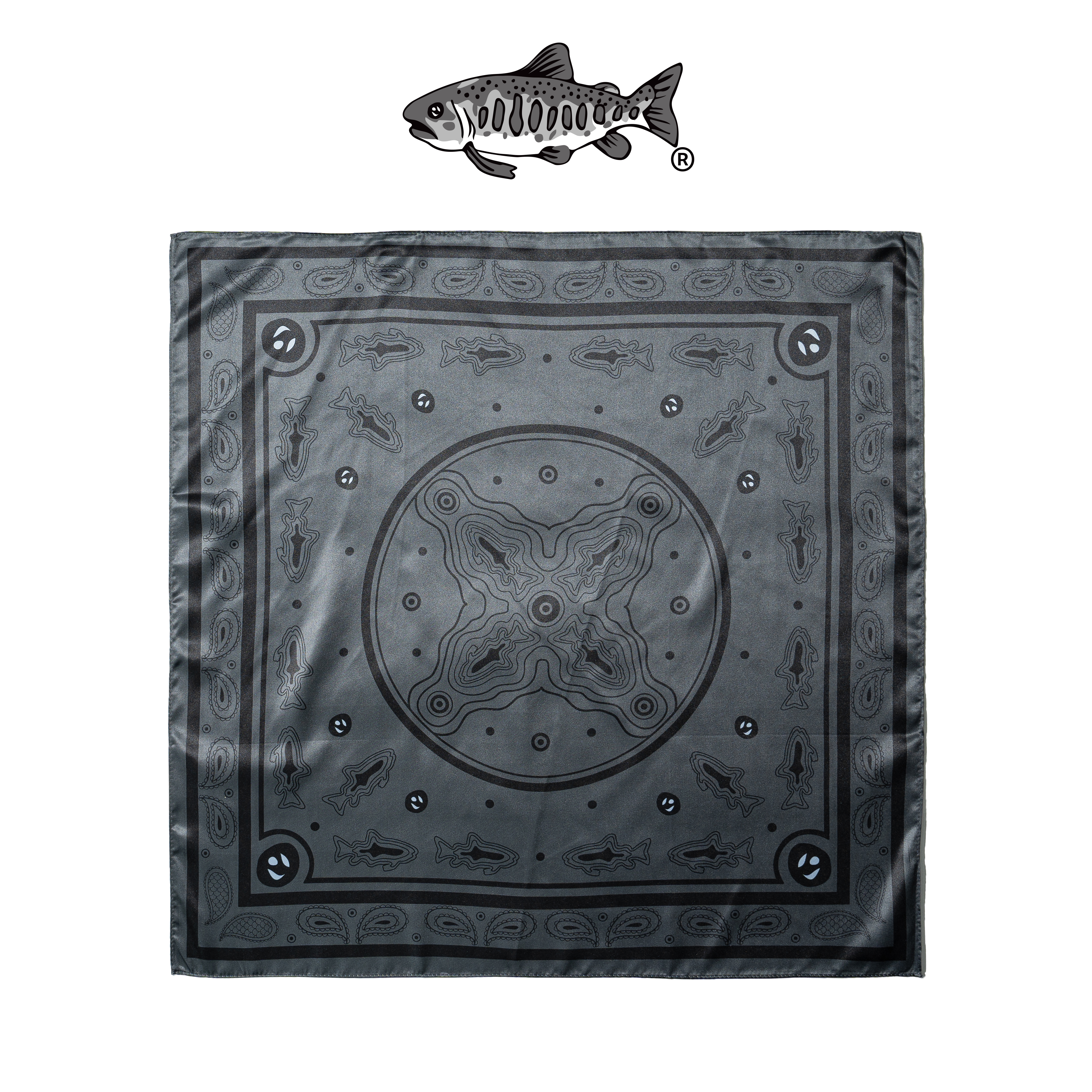 AGILITY Paisley Silk Scarf 魚影 變形蟲絲巾 [SS1]