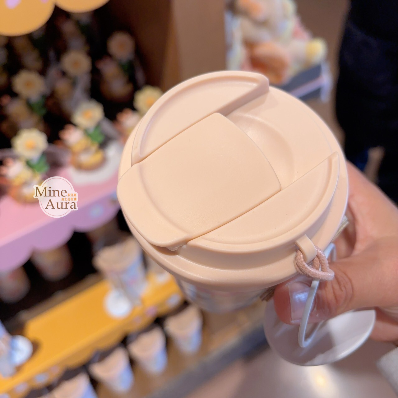 蝴蝶小熊維尼 Winnie the Poo 系列 圖案 不鏽鋼 水杯 隨行杯 -上海迪士尼樂園