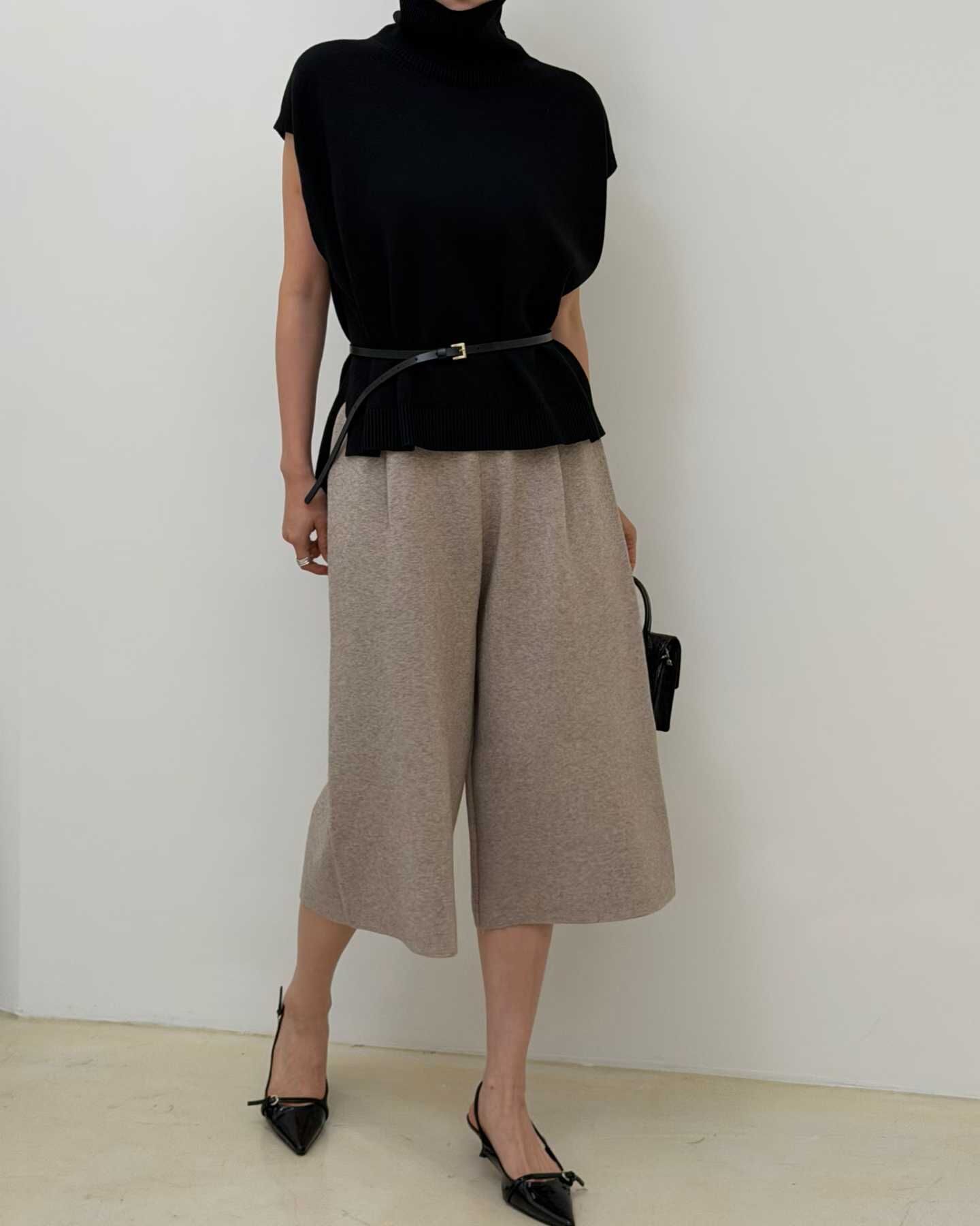 SA5128 混色織布中長褲