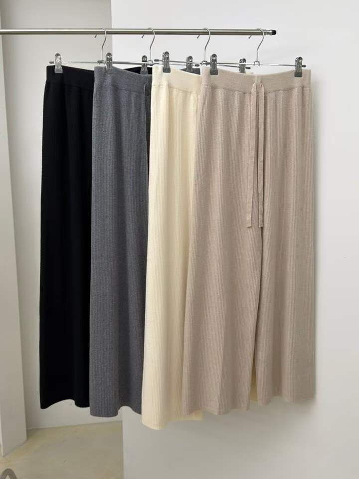 SA5130 坑紋針織長褲