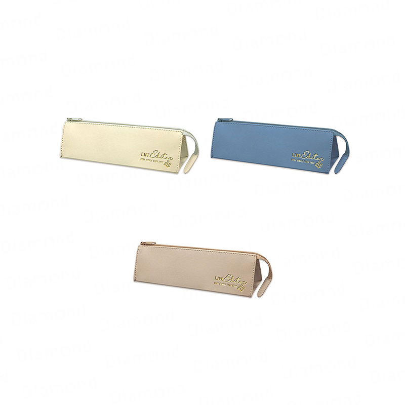 四季紙品 皮革三角筆袋【PB0915】