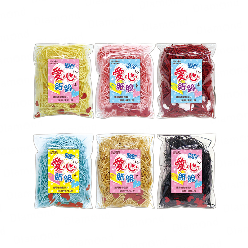 四季紙品 愛心單色紙絲【DIY181】