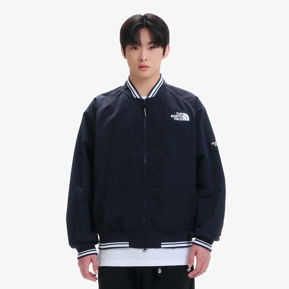 【OWN】The North Face 棒球外套 刺繡 黑標 白標 單層 韓國限定 不分男女 海鹽白 黑色 深藍 灰色