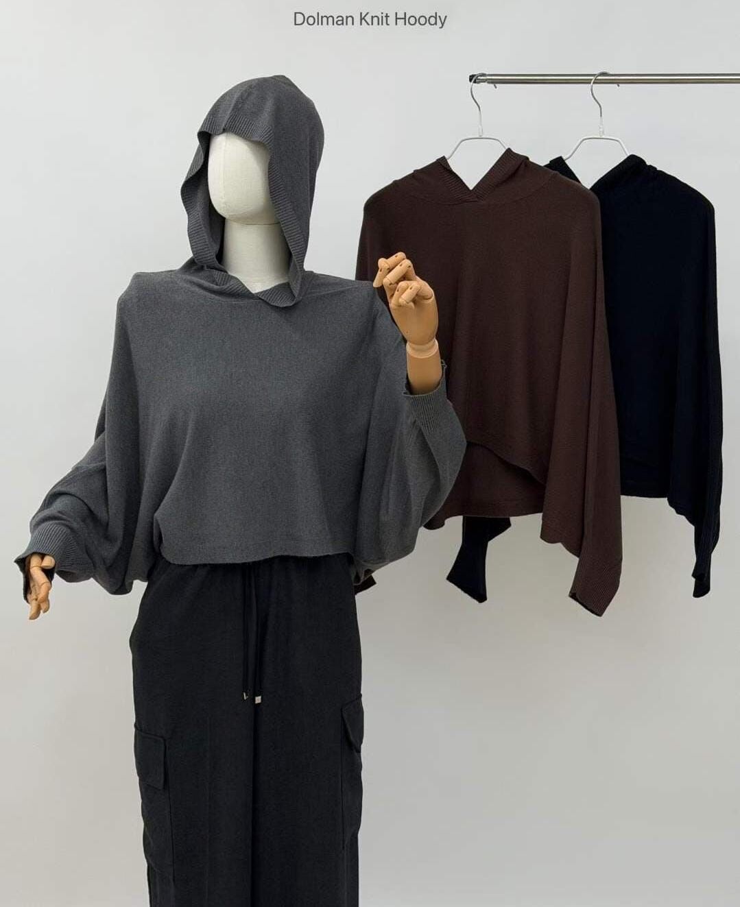 SA5139 連帽蝙蝠袖針織上衣