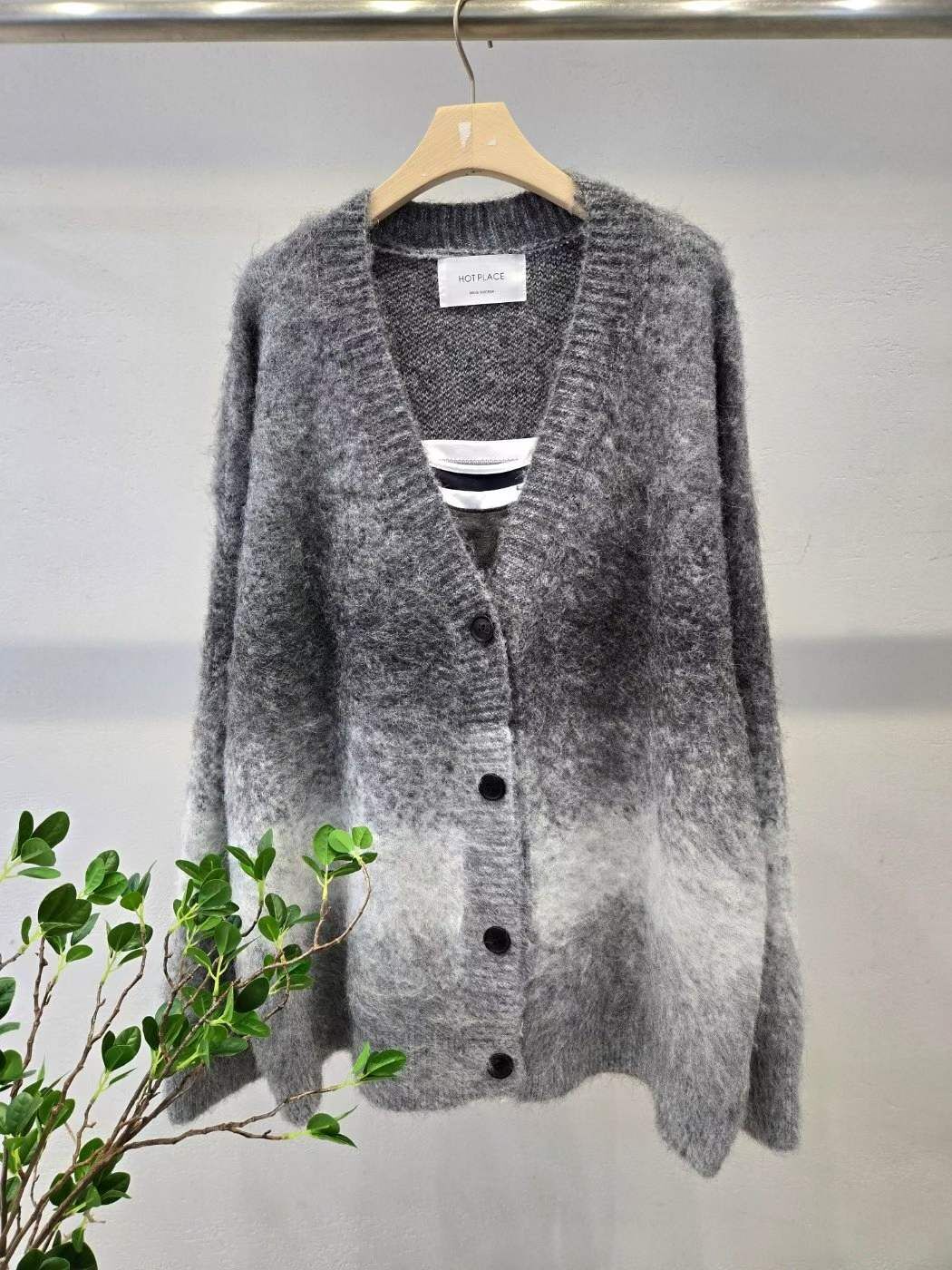 HP5140 漸層刷毛感開胸衫