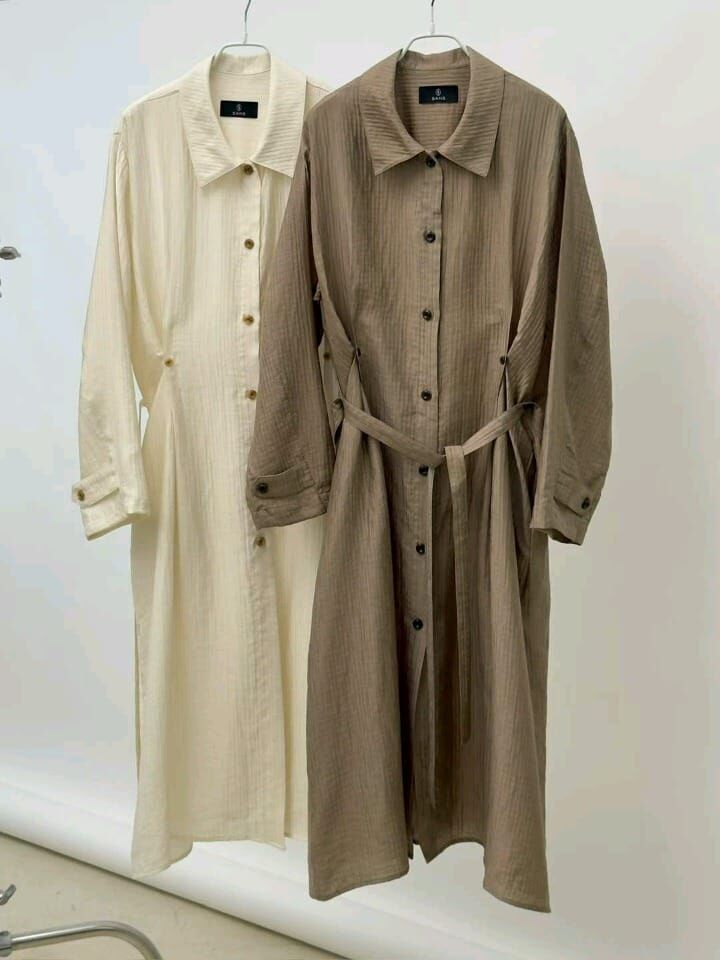 SA5145 樹紋反領長版外套