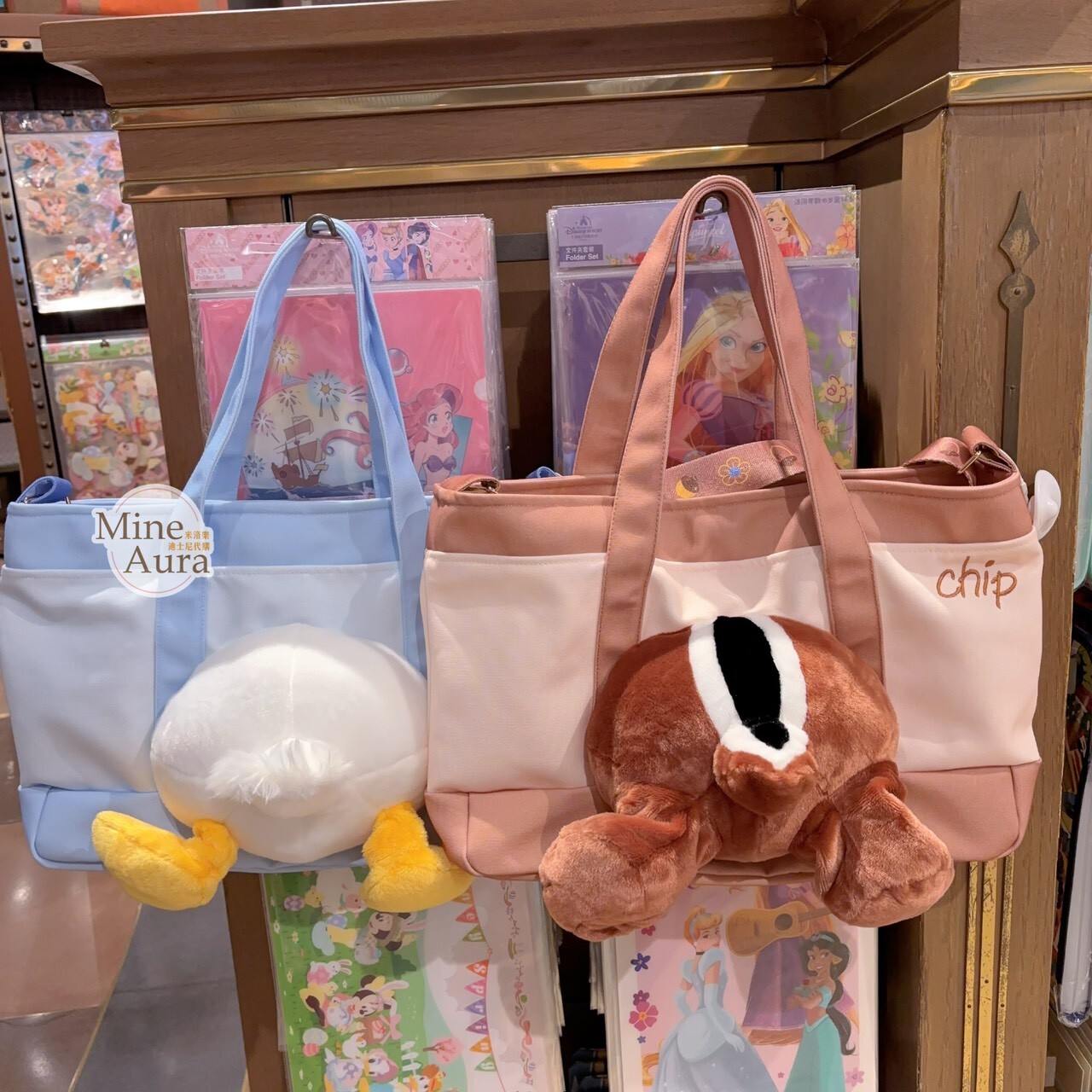 唐老鴨 Donald 絨毛 屁屁 造型手提包 托特包 斜背包 -上海迪士尼樂園