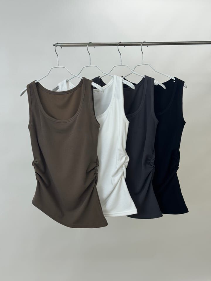 SA5152 抓皺斜切背心