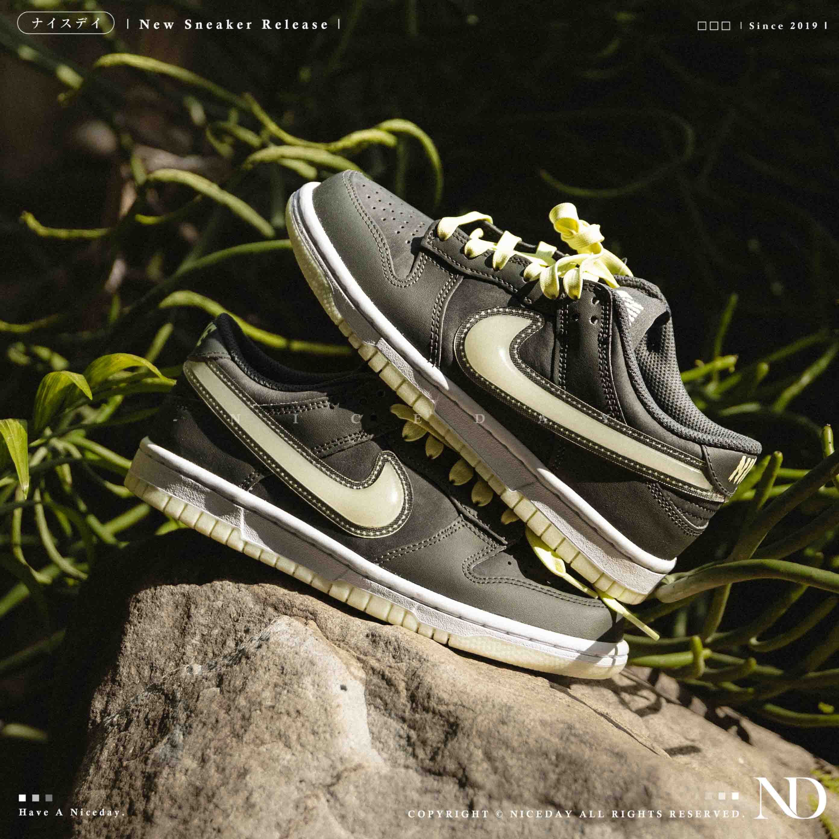 NICEDAY 代購 Nike Dunk Low GS 萬聖節 反光 夜光 灰色 灰 大童款 HQ3569-068