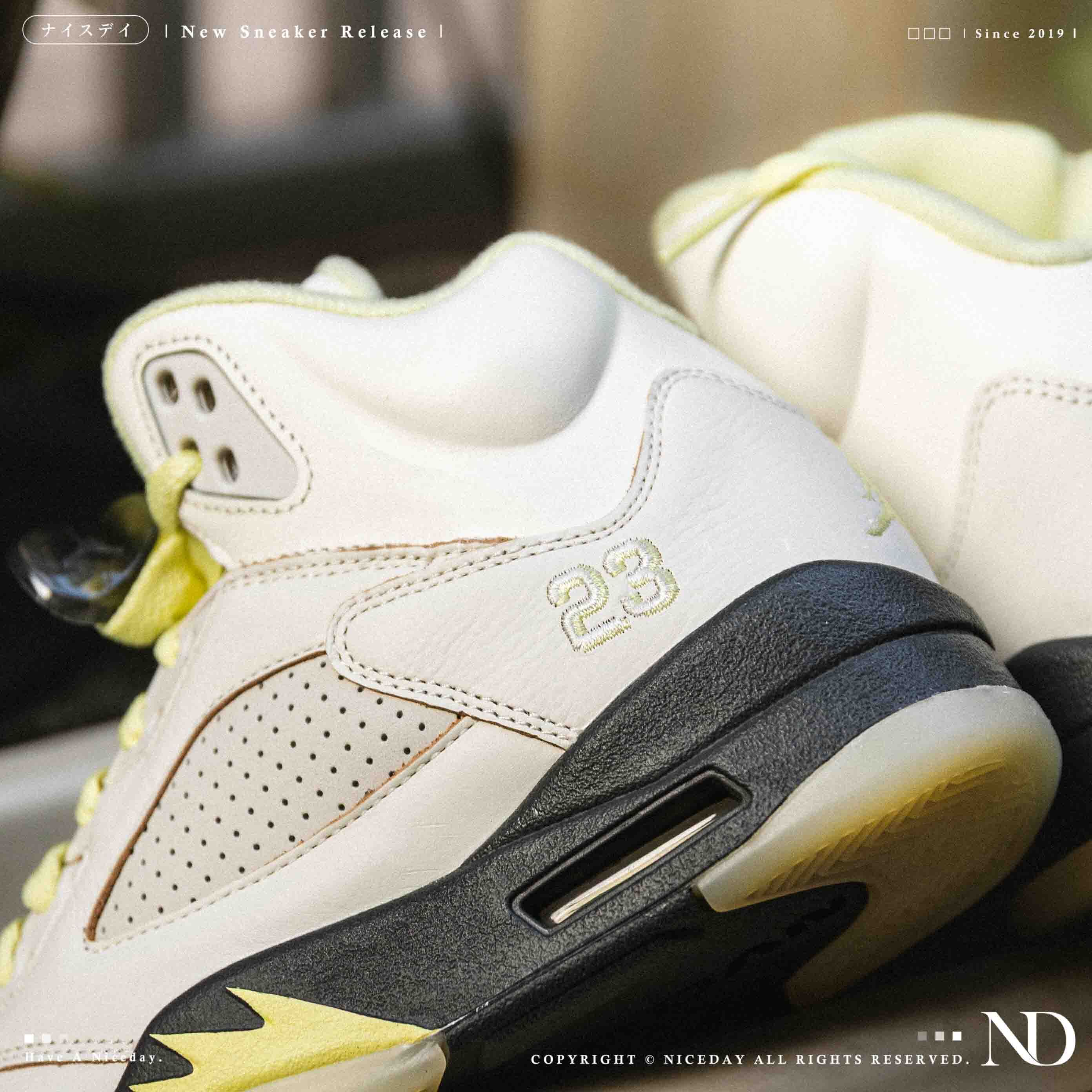 NICEDAY 現貨 Air Jordan 5 Retro 米白綠 米 白 復古 黃綠 綠 男女鞋 AJ5 IM7592-130